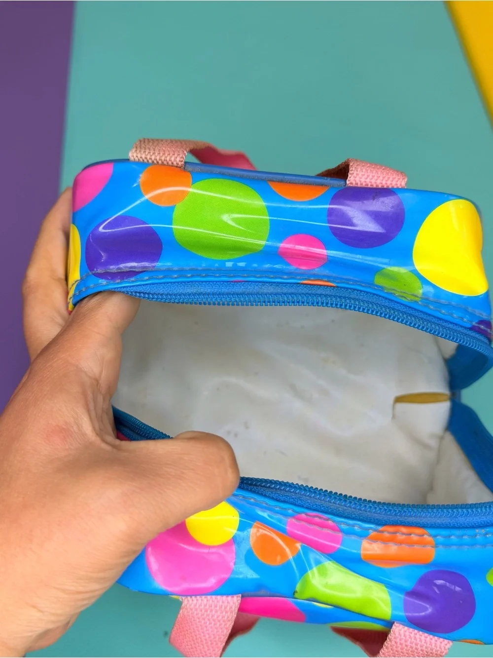 Lisa Frank Vintage Colorful Dalmatian Duo Kids Lunch Bag